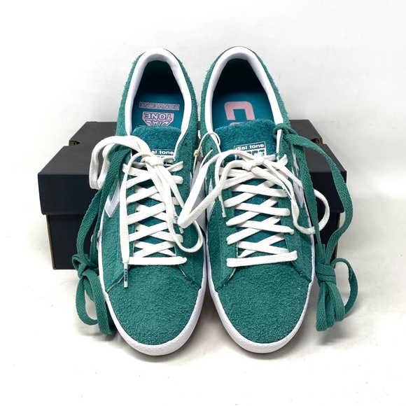 Converse Cons PL Vulc Pro Low Top Shoes Suede Women Green Suede Sneakers A02134C - Picture 3 of 12